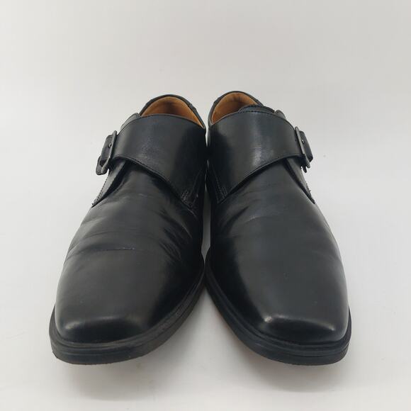 Men's Black Leather Oxfords - Picture 2 of 10